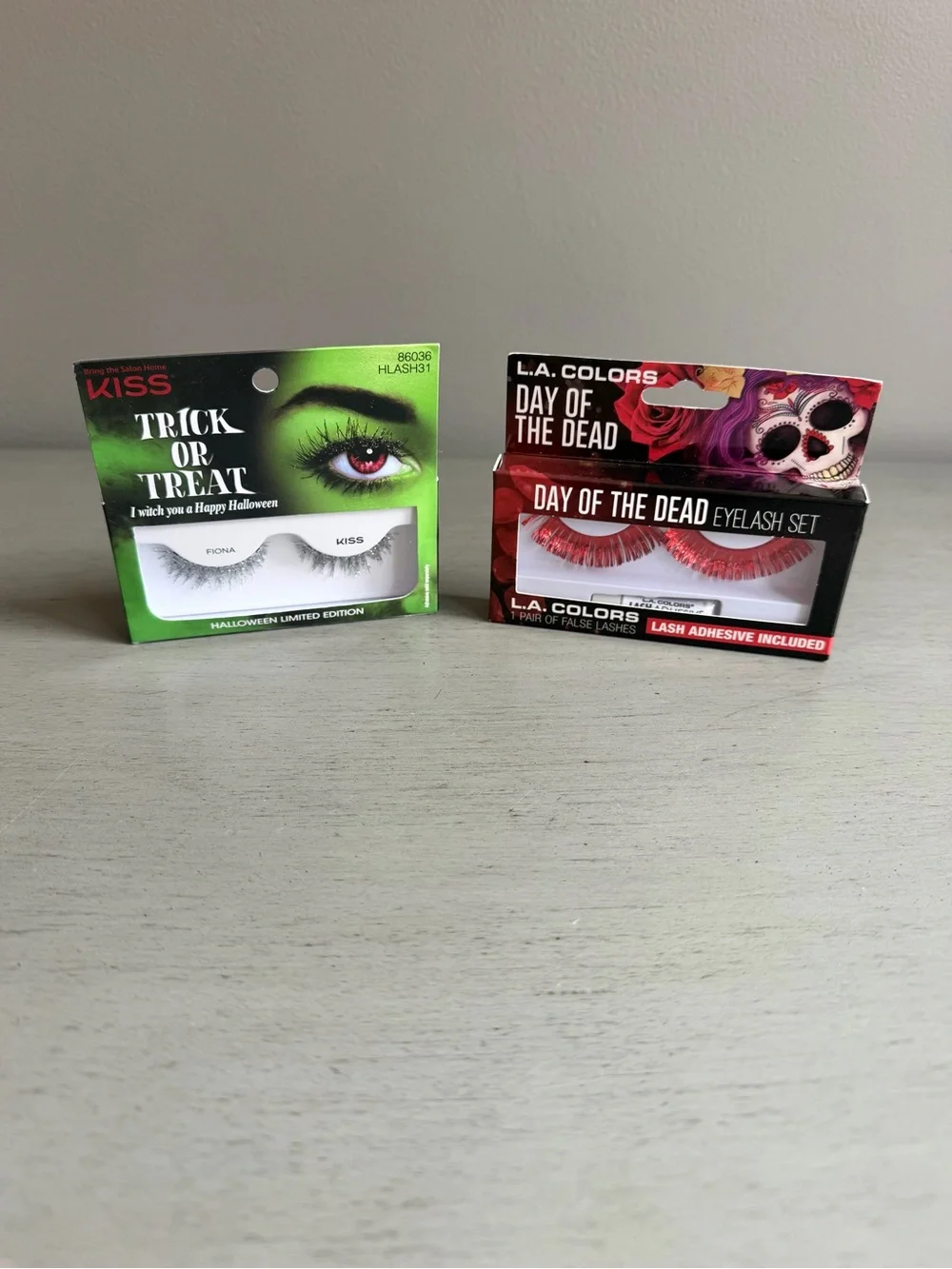 Halloween Festival Party Fun Make-up Red & Silver False Eyelashes - Vamp, Fairy
